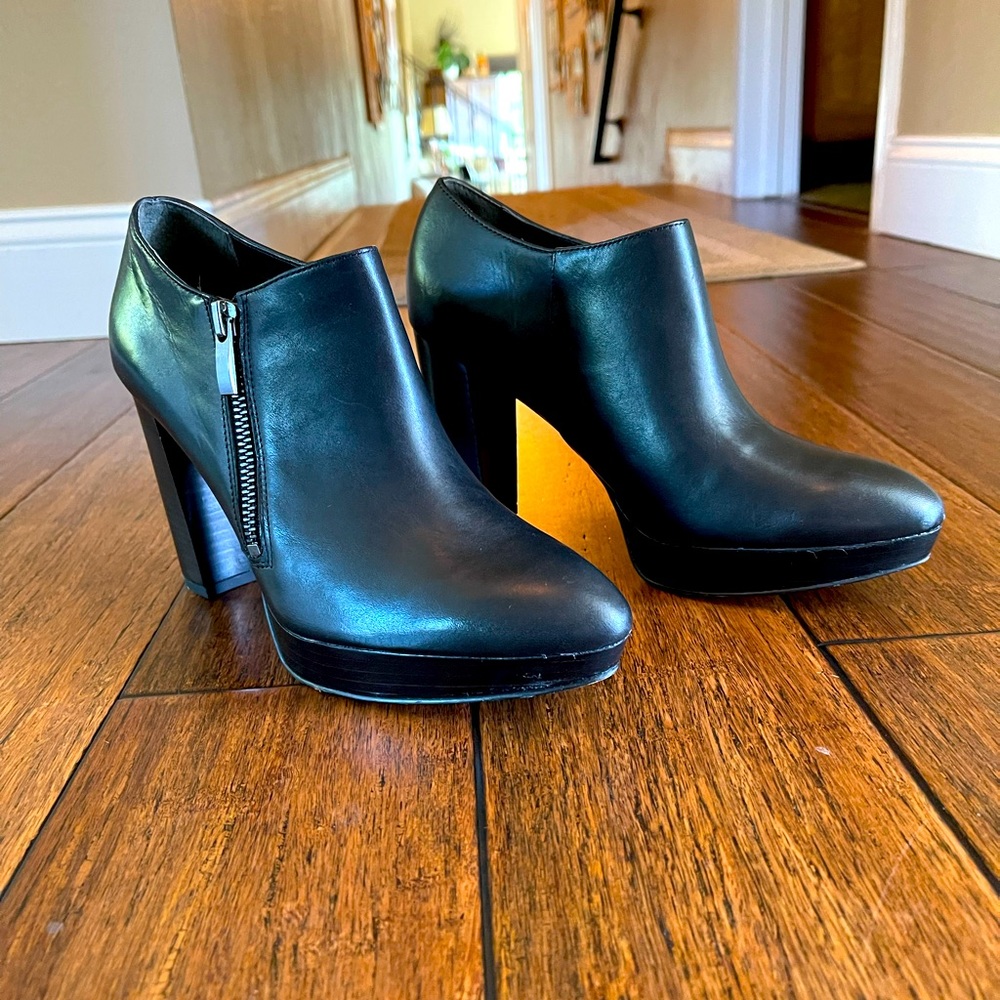 Franco Sarto Sheila Platform Leather Booties, 7.5